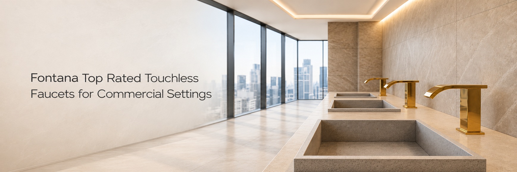 Fontana Top Rated Touchless Faucets for Commercial Settings banner