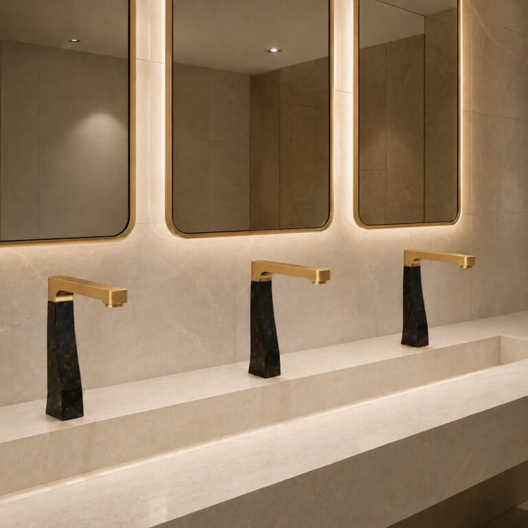Read more about the article Luxury Touchless Faucet Series – Stone, Metal & Dual-Tone Designs