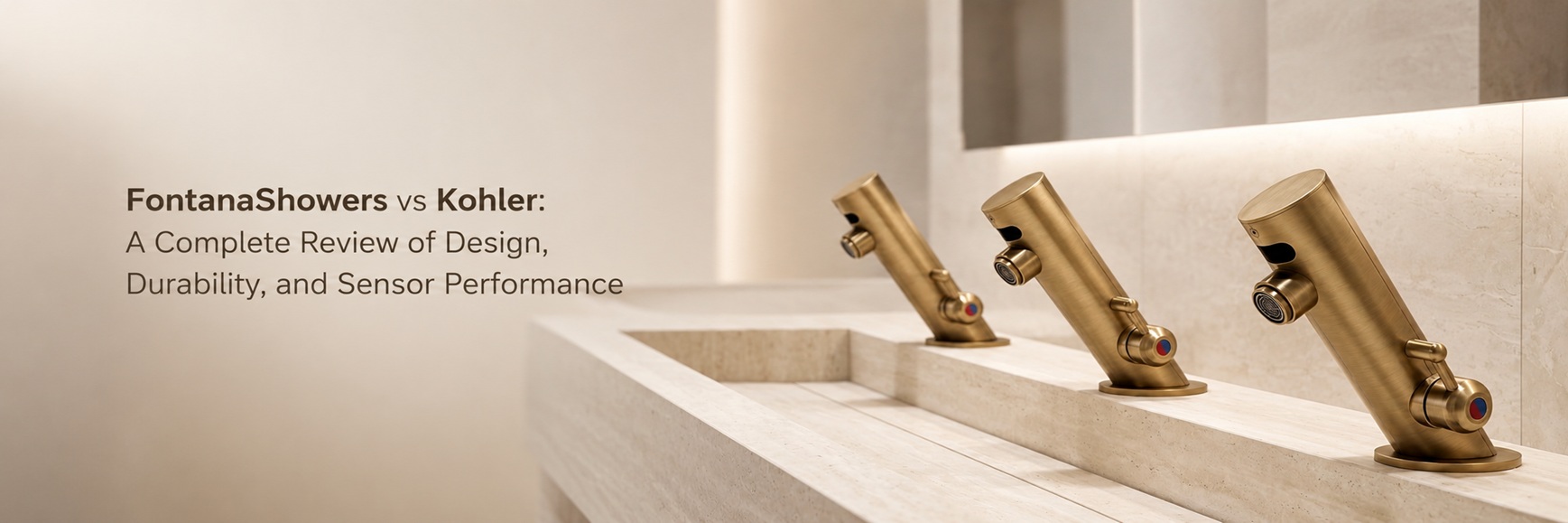 FontanaShowers vs Kohler: A Complete Review of Design, Durability, and Sensor Performance banner