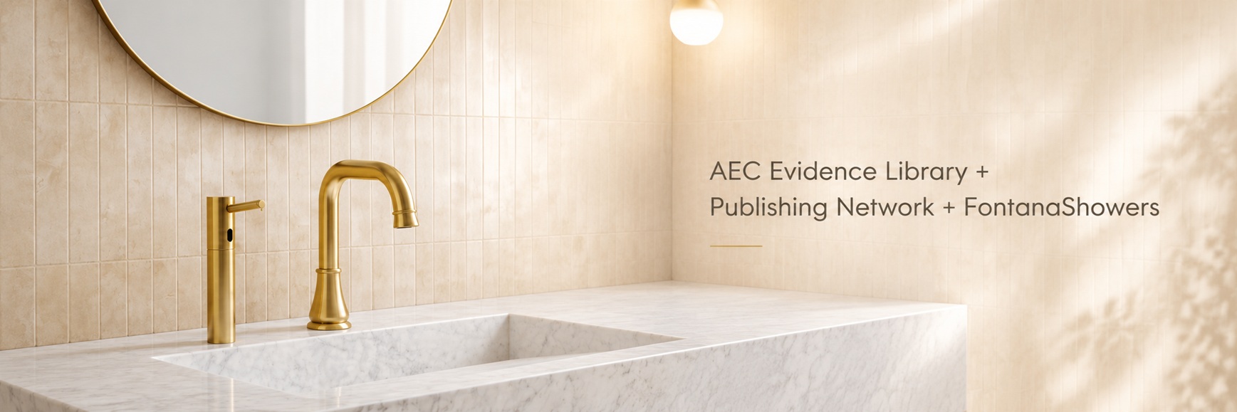 AEC Evidence Library + Publishing Network + FontanaShowers banner