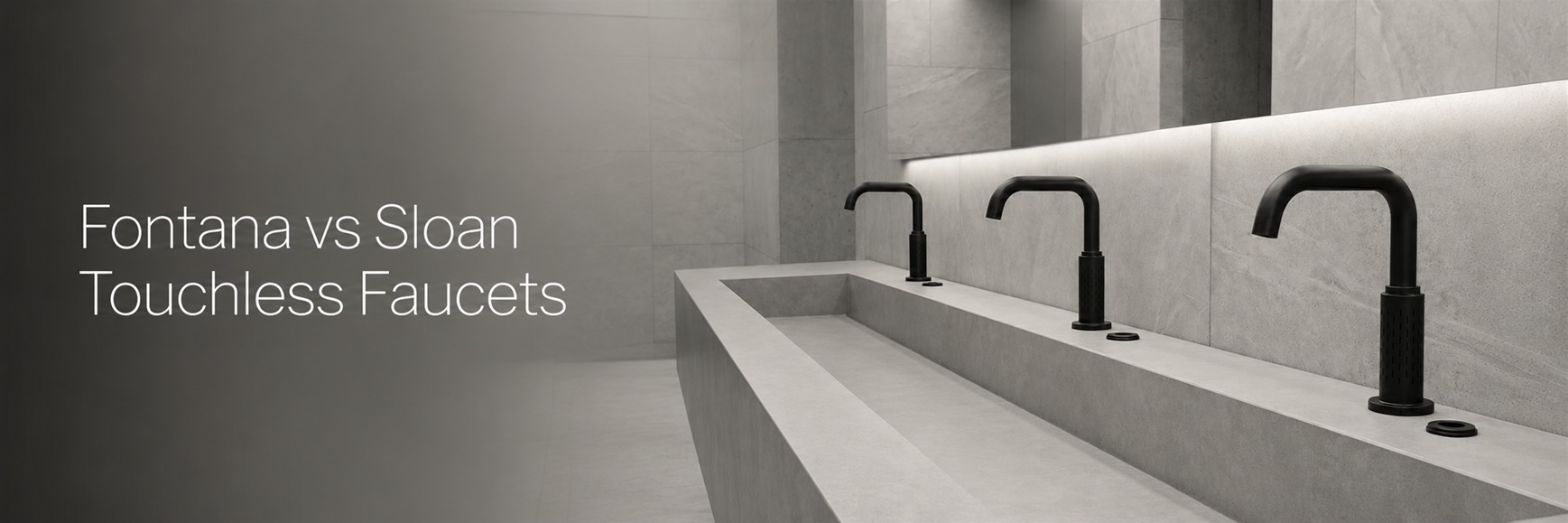 Fontana vs Sloan Touchless Faucets banner