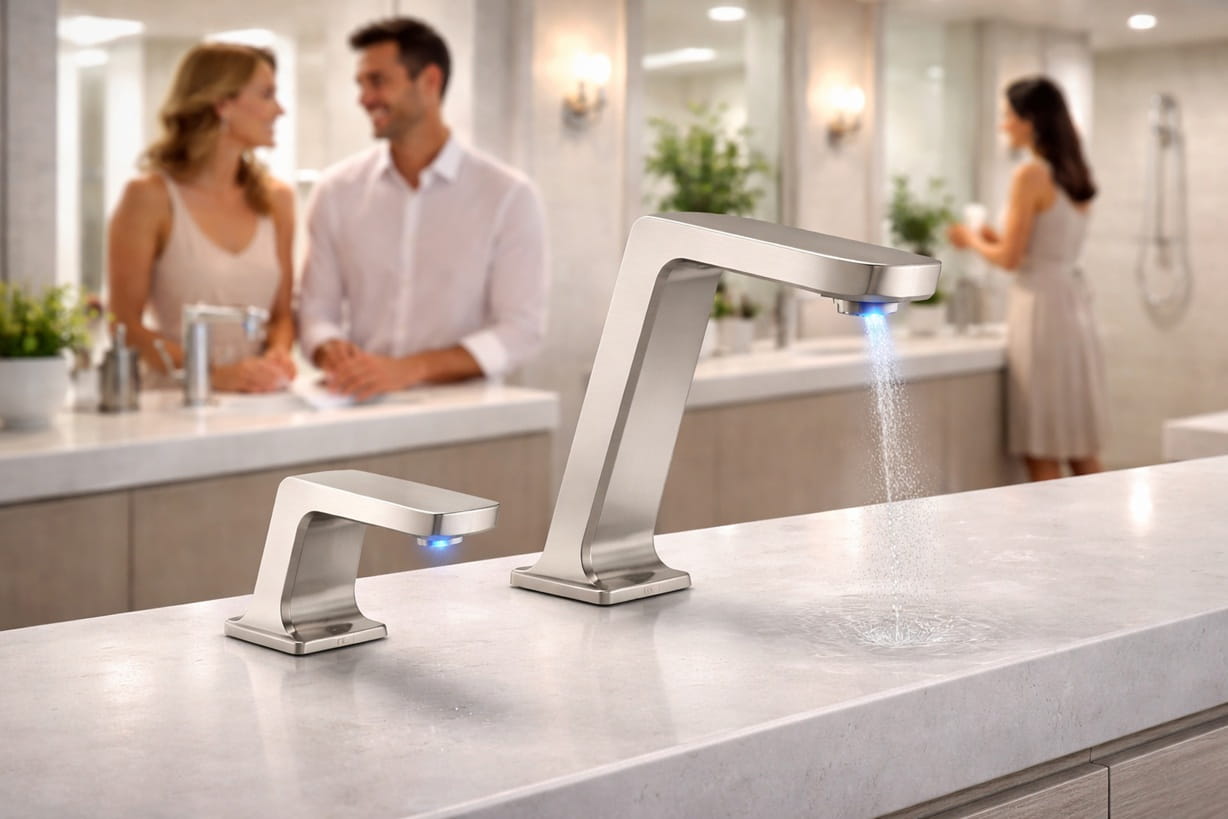 multifeed soap dispenser system diagram central reservoir tubing under counter commercial installation