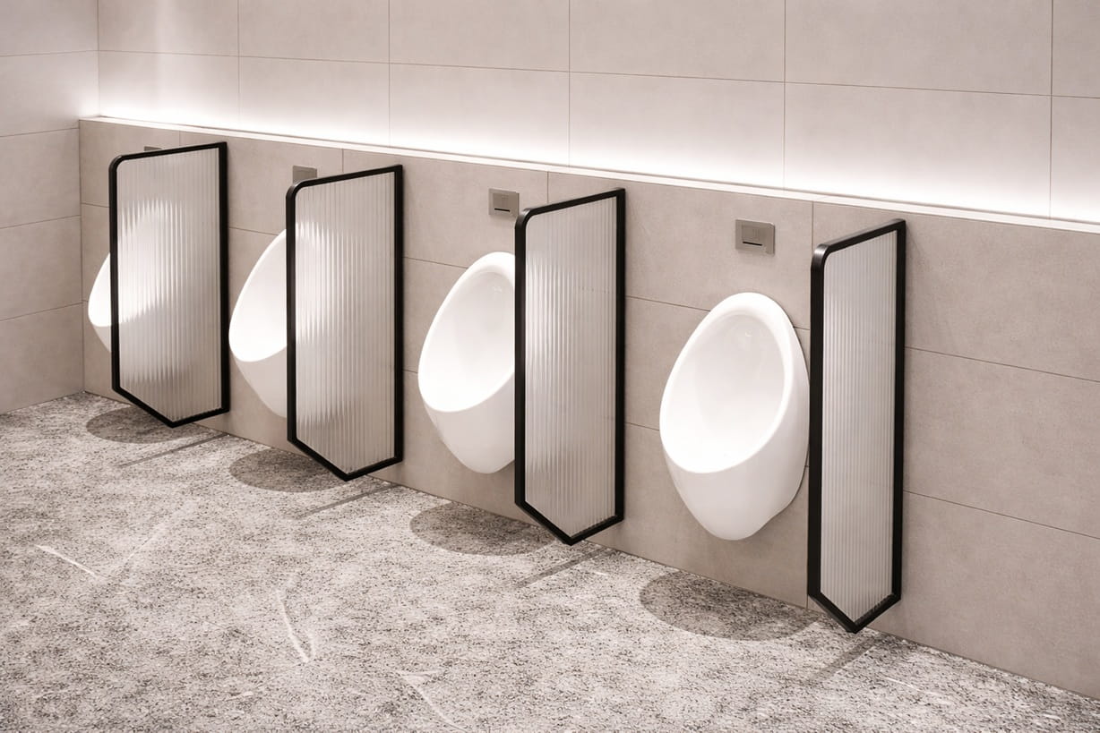 Smart commercial restroom flush system for airports with automatic infrared flushing and high-traffic durability