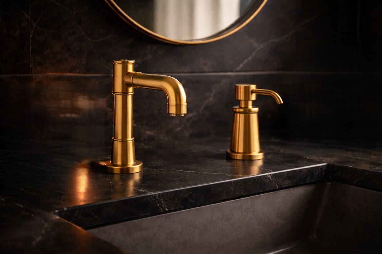 Premium faucet detail close-up