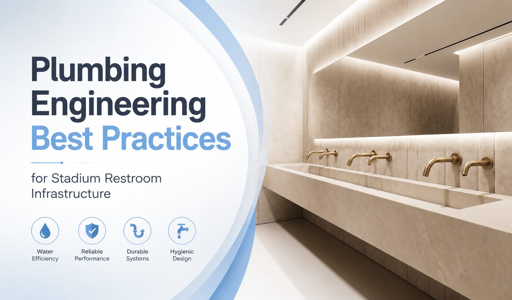 Las Vegas MLB stadium concept for stadium restroom plumbing infrastructure planning