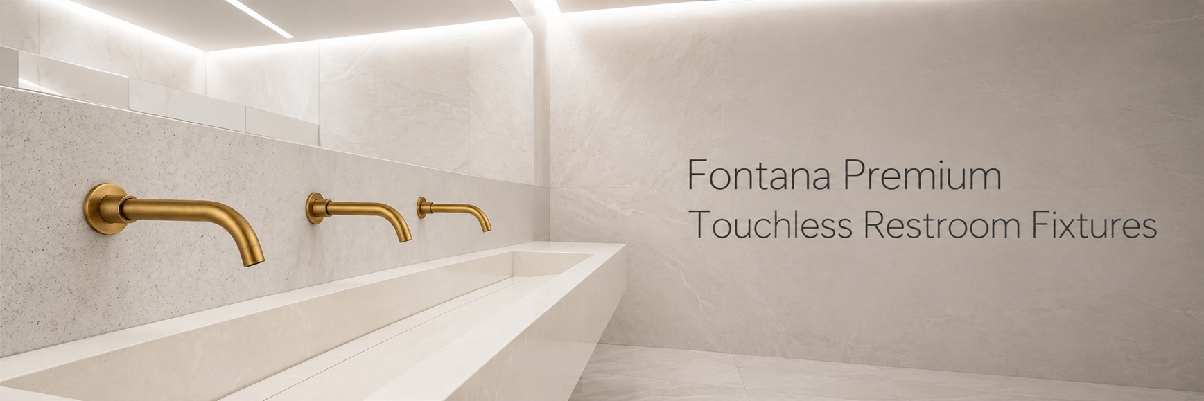 Fontana Premium Touchless Restroom Fixtures banner
