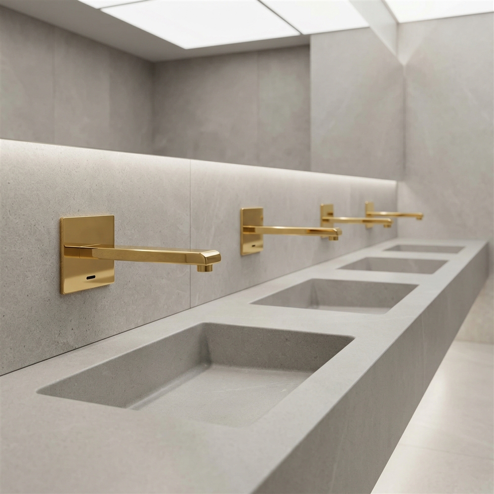 Installation planning for vessel sinks and touchless faucet systems