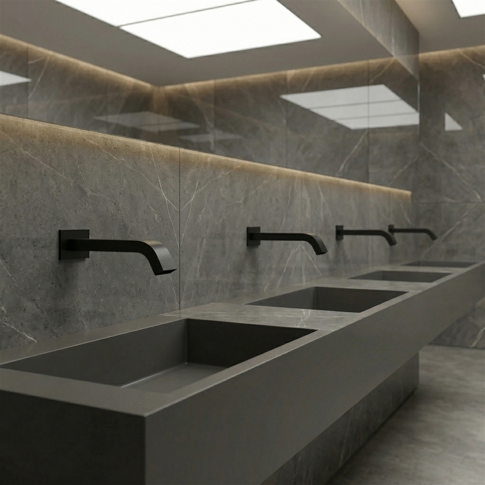 Compatibility and installation planning for vessel sinks and touchless faucets