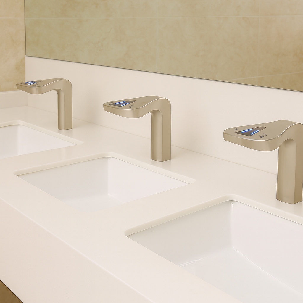 Durability testing of commercial grade brass faucet components with 500000 cycle certification