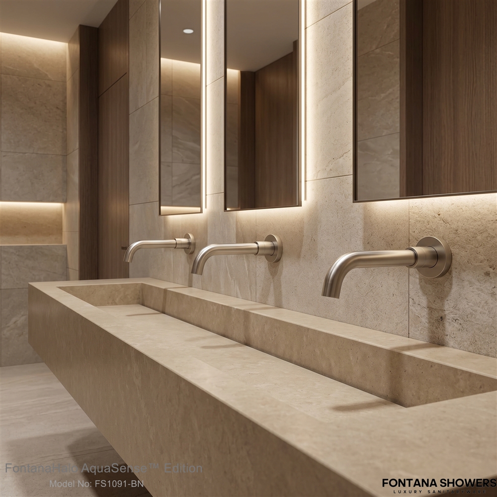 Luxury bathroom interior with premium fixtures