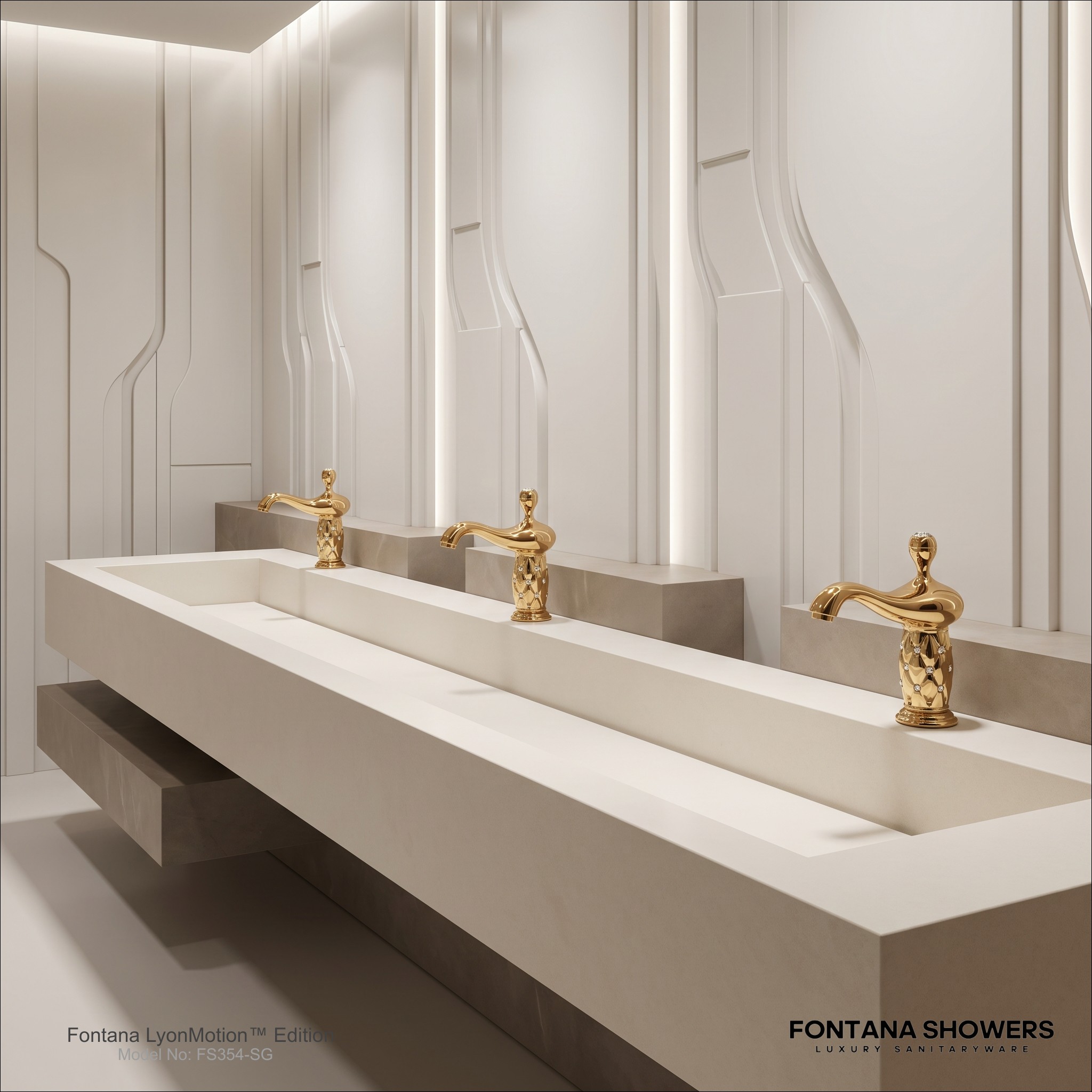 Fontana automatic sensor faucet premium touchless commercial restroom fixture